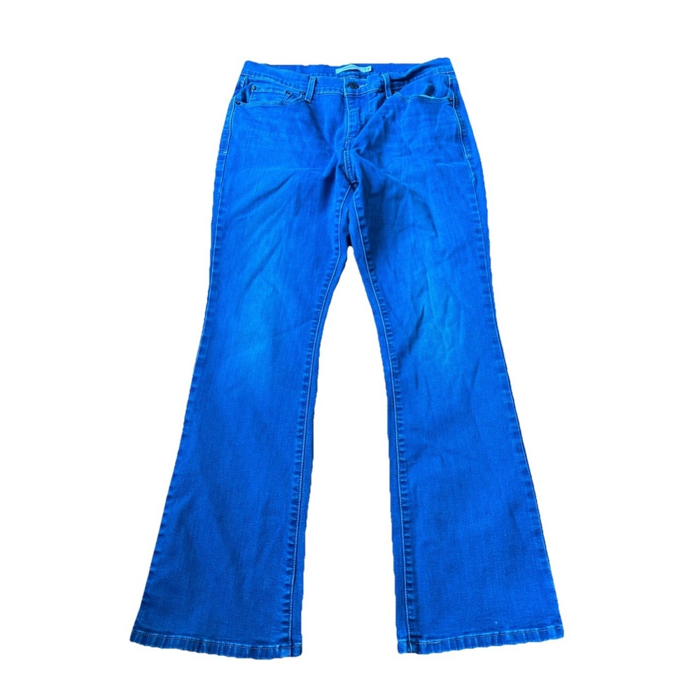 Levis 515 VTG Bootcut Stretch Jeans Womens Size-6 Button Blue